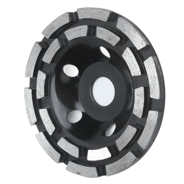 Diamantslibeskive Lav Vibrationssæt Sort til Sten Beton 125 mm Diameter