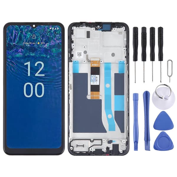 OEM LCD-skjerm Digitizer komplett montering med ramme Not Specified For Nokia G310