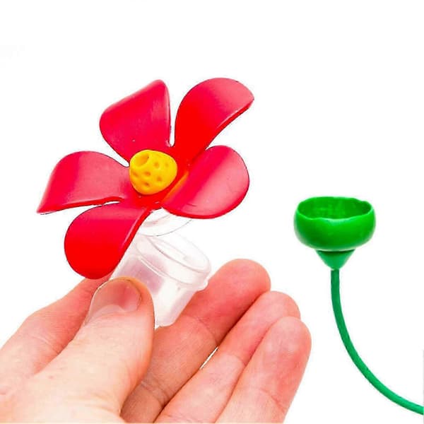 Holdbar plastikfuglefoderautomat med kolibriattraktion Ideel gave til fugleentusiaster CAP CLIP