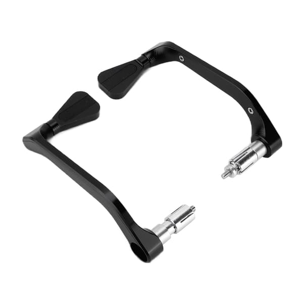 2 STK Motorcykelstyrgreb Aluminiumlegering Universal 22 mm 0,87 tommer Sort