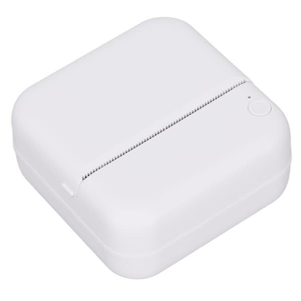 Bærbar Printer 200DPI Ergonomisk Design Trådløs Forbindelse Termisk Papir Ingen Blæk Mini Printer til Hjemmekontor Blå
