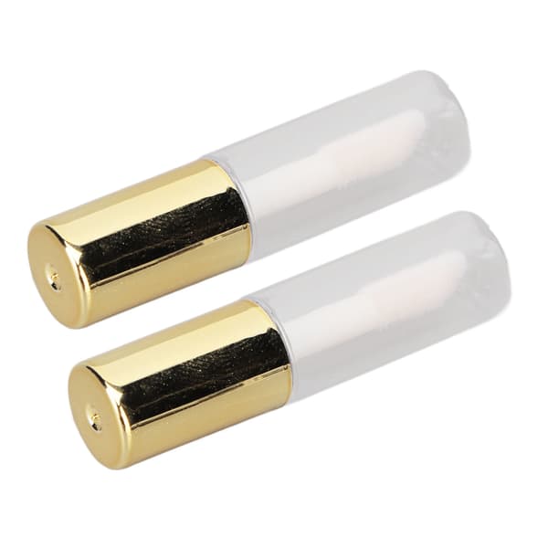 1,2 ml guld transparent förseglad miniläppglans tub DIY läppglans resetub