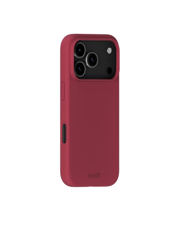 holdit iPhone 17 Pro Mobildeksel Silikon Red Velvet Röd Silikon