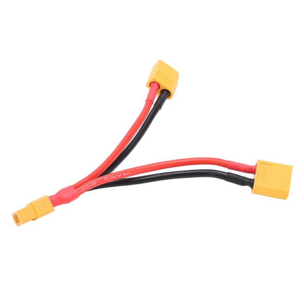 XT60 Parallel Batterikabel Dobbelt Forlænger Y Splitter 1 Hun til 2 Han Silikonekabel til RC Batterier[ht]