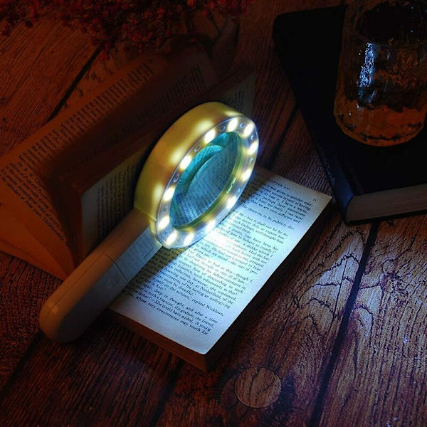ID 13 High Magnification Lighted Magnifier (ny diameter 125 13 lampa med UV-kontroll) för verktygsrum