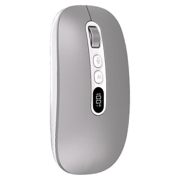 M191 AI Smart Stemus Trådløs 2.4G Bluetooth-kompatibel Trippelmodus Kontoroversettelse Stille Datamus Silver