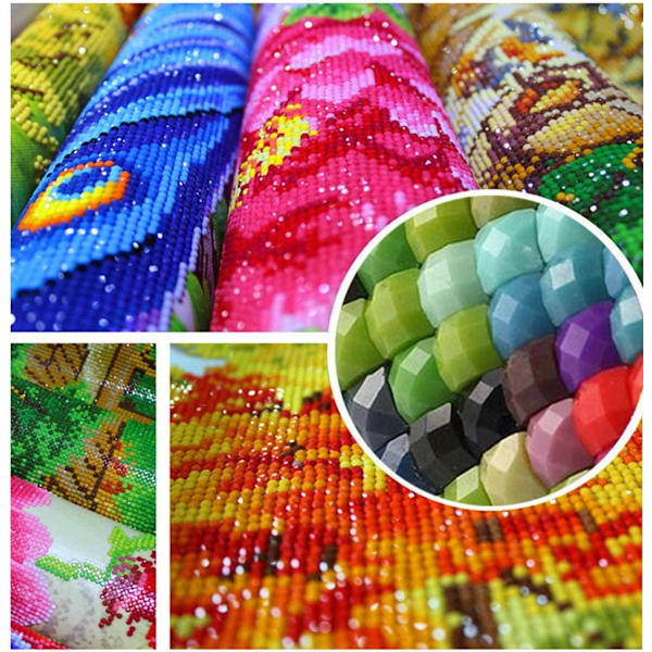 Diamantmalesett for barn,Maling etter tall,Diamantmalesett for voksne,Håndverk Lerretsveggkunstklistremerker Hjemmeinnredning 30x40cm,