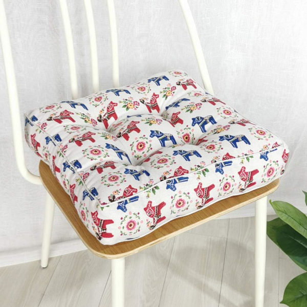Firkantede seteputer, ekstra tykke stolputer, japansk stil tatami setepute Office Soft Meditate Crowded-s 45x45x10cm,