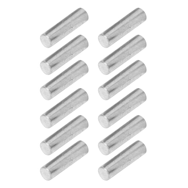 12-pack Gitarr Pickup Magnet Slug Rod Ersättning Silver Metall Magnetiska Kolumner