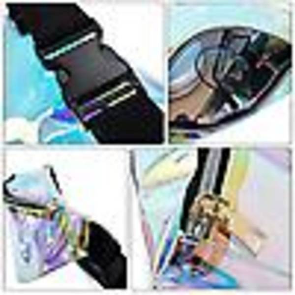 Transparent holografisk ryggväska genomskinlig midjeväska Hologram ryggväska Unisex bröstväska