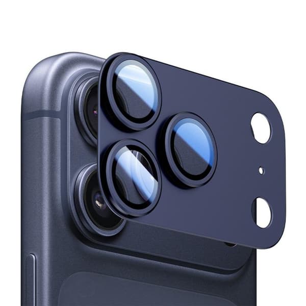 Kamerabeskyttelse i metall til iPhone 17 Pro - Blå