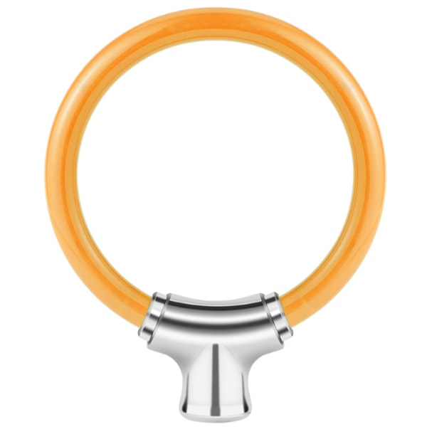 Cykelfælg Skivebremselås Bærbar stålkabel Anti-tyveri ring hængelås (orange)