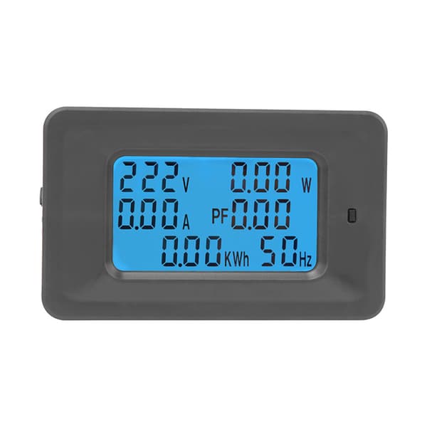 Digital LCD Spänning Ström Effektmätare Panel 6 i 1 110-250V 100A