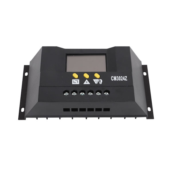 PWM Solar Charge Controller LCD Display Intelligent PWM Solar Panel Regulator med termisk sensor