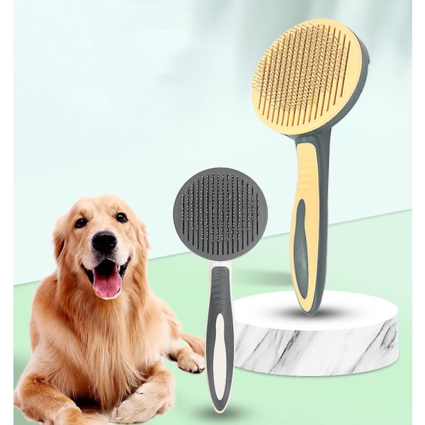 Rengøringsværktøj til kæledyr, hårfjerningsbørste til at fjerne flydende hår yellow