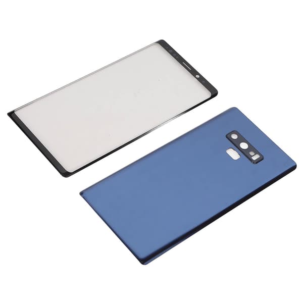 Galaxy Note 9 Blå Skjerm og Bakpanel Reparasjonssett med Forhåndsinstallert Kameralinse