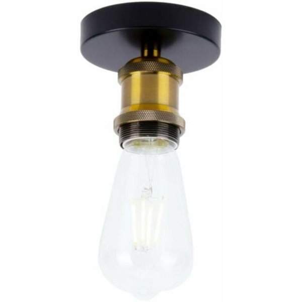 Retro industriel stil Metal E27 Loftslampe til soveværelsesbelysning Stue Loftslampe, Messing - Messing