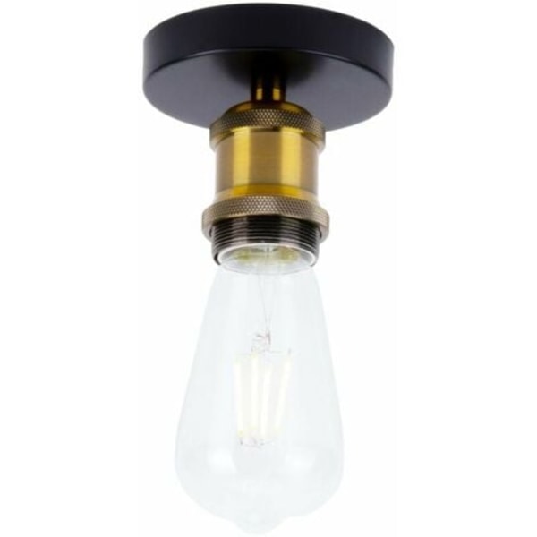 Retro industriell stil metall E27 taklampe for soveromsbelysning Stue taklampe, messing - messing