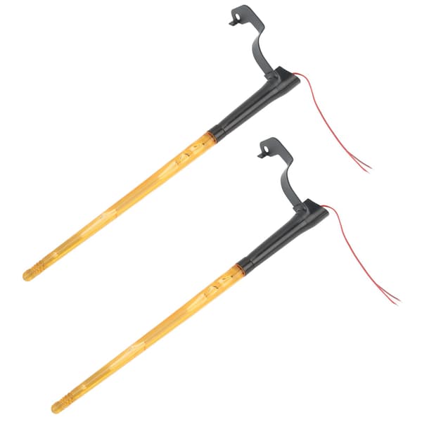 2-pak piskelys 340 mm gul LED antenne flagstangslys til ATV UTV