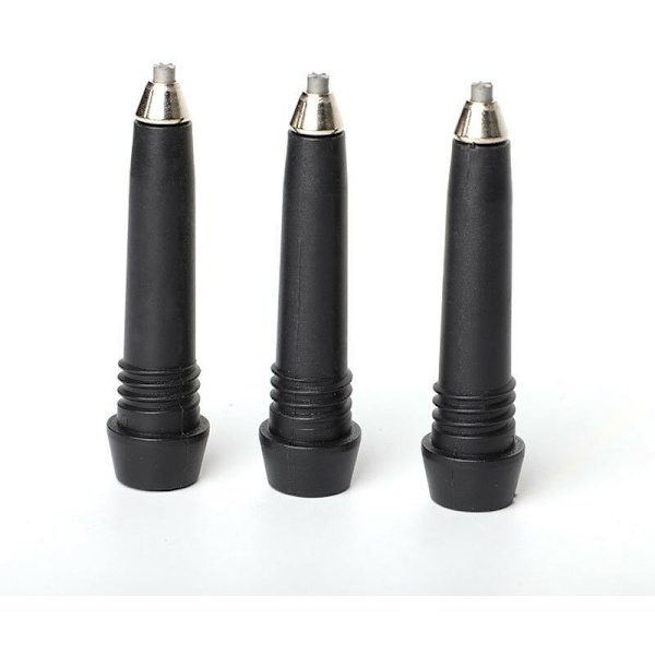 3 stykker Tungsten Stålstang Tip Trekking Pole Outdoor Adventure Universal Tilbehør DIY Hjemmelavet Vandrestav,