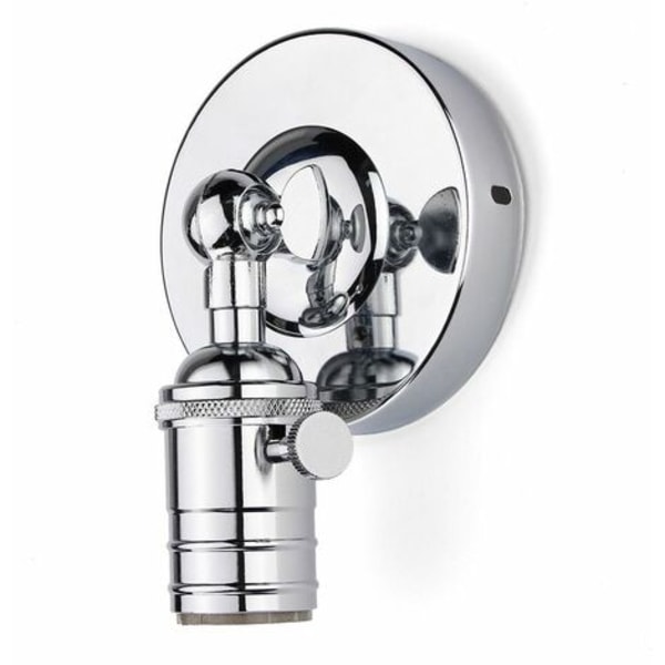Vintage E27 Industriel Væglampe Edison Retro Lampeholder Fatning Antik Lampe UDEN LAMPE