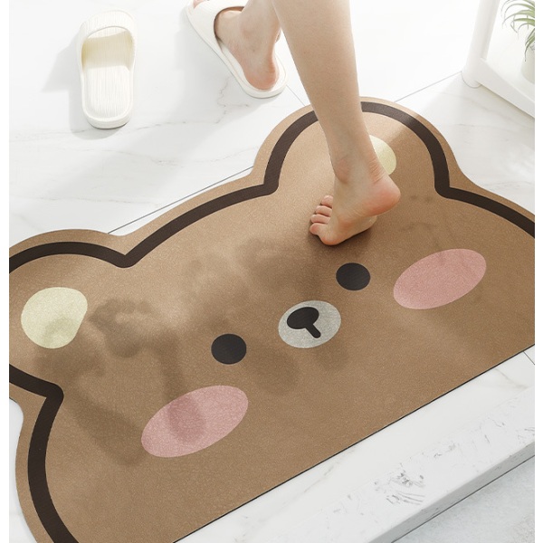 50 * 80 cm Moe Jiji-Bear eläimen muotoinen liukumaton kylpyhuonematto,