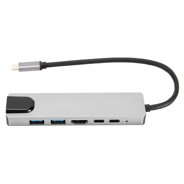 TypeC 6 i 1 Hub Multifunktionel Udvidelses Dock TypeC til UHd TYPEc HDTvSsrj45