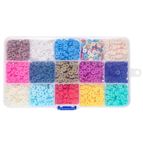 15 Grids Color Soft Clay Handgjord DIY Box