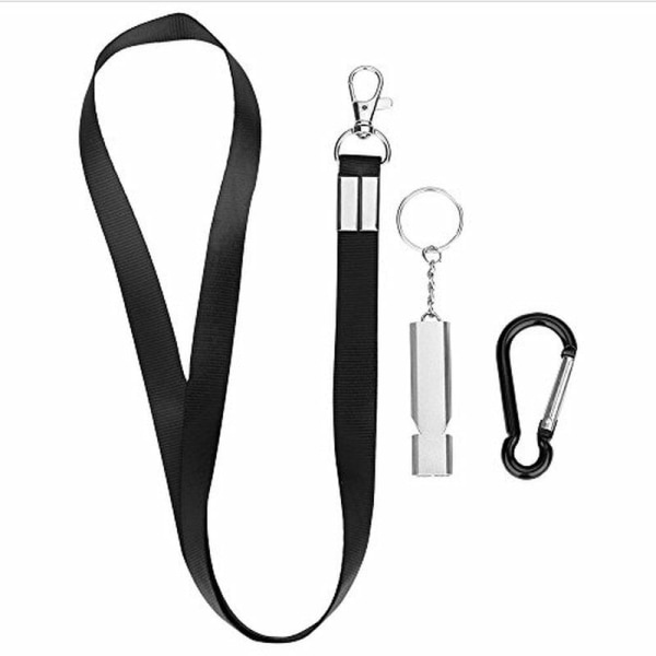 2-delad snörband Dual Frequency Fire Whistle Emergency Whistle Set
