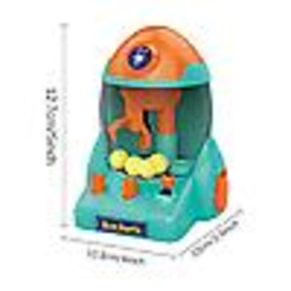 Rocket Shape Claw Machine Ball Grabber Morsomt arkadespill Anti-stress Sensorisk leketøy For barn Jenter Gutter Julebursdagsgaver（oransje）