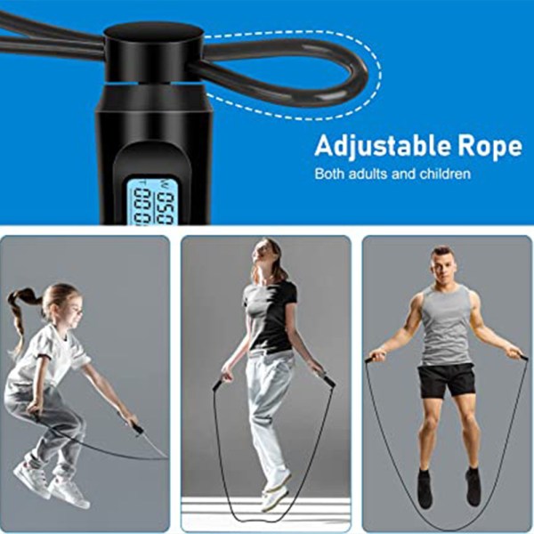 Hopprep, Digitalt hopprep med kalori- og loopräknare, black dual purpose