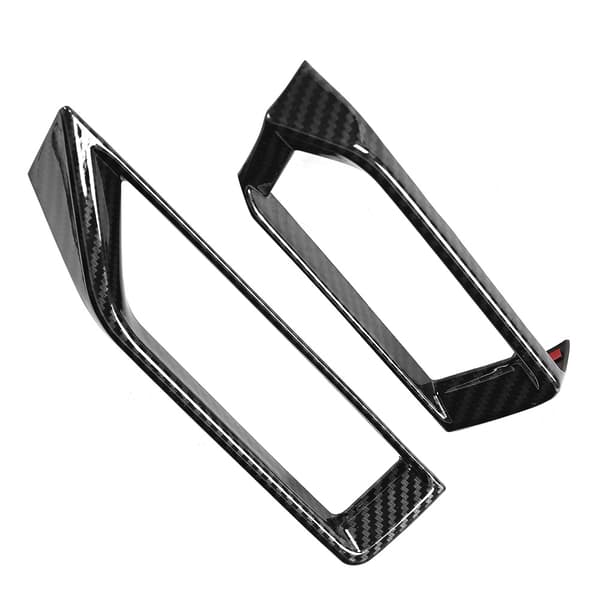 2 st Kolfiber Främre Sida Luftventil Trim för Nissan Sylphy Sentra 2020