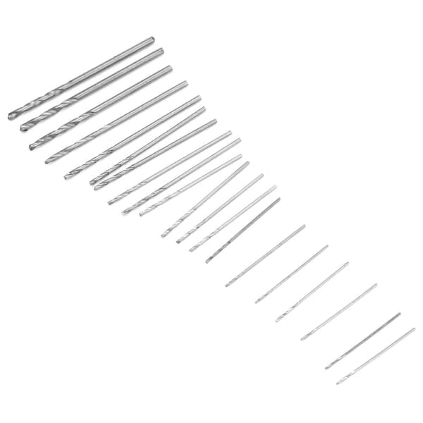 Mini Micro HSS Bor-sæt 20 Dele 0,3 mm til 1,6 mm til Træ Plast med Etui