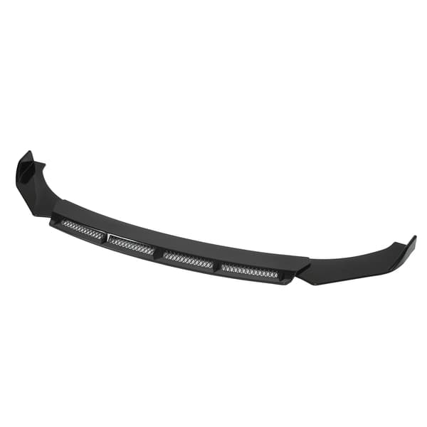3 stk. Front Bumper Lip Body Kit Universal Spoiler Wing Bilmodifikation til Bil Sort