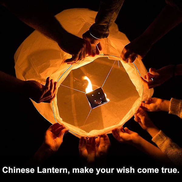 Kong Ming Lantern Ønskelampe (20 stk)