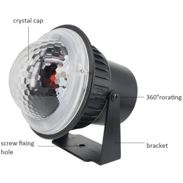 Minisnöljus LED Scenljus Julsnöprojektionsljus Europeisk standard, färg - färg