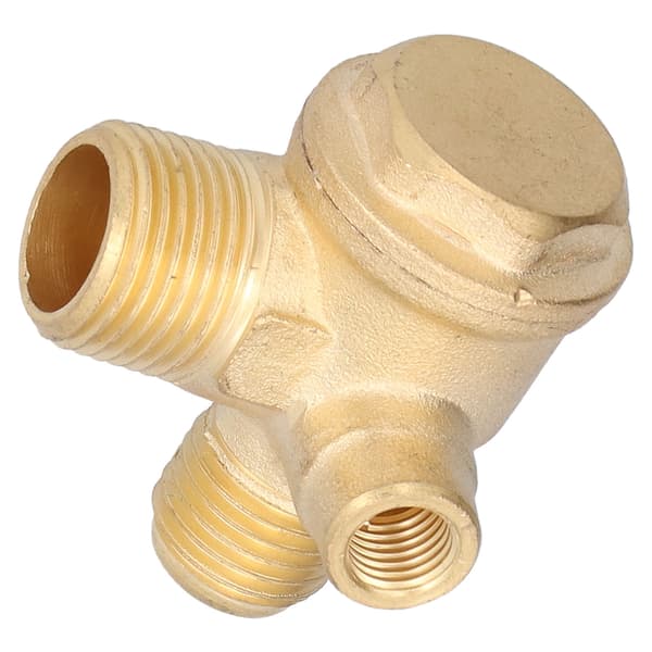 323 Messing 3-vejs luftkompressor fitting 7mm 14mm 16mm bagudvendt