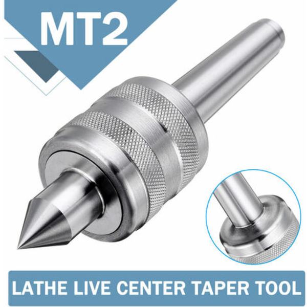 MT2 0.001 Precision Precision Steel Lathe Live Center Taper Tool Trippellager för CNC-skärsvarv Verktyg för Metal Woo