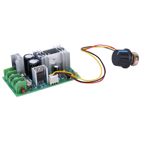 Høykvalitets DC elektrisk motorhastighetskontroller 9-60V 20A PWM motorhastighetsregulator