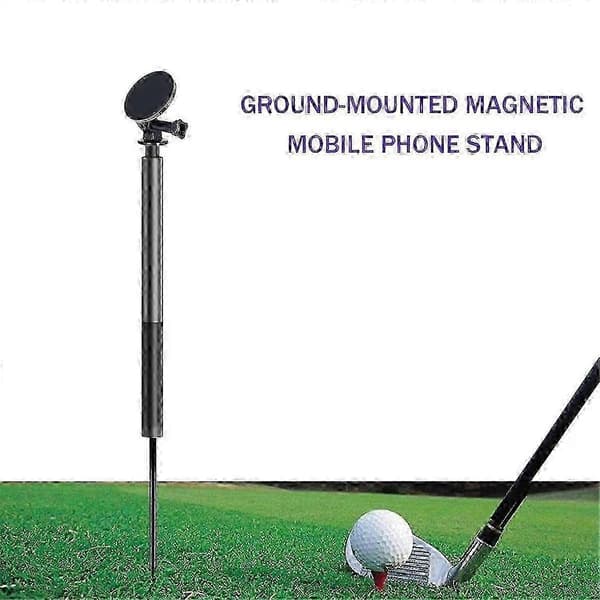 Magnetisk Golf Monopod Selfie Stick med Spyd til Smartphones