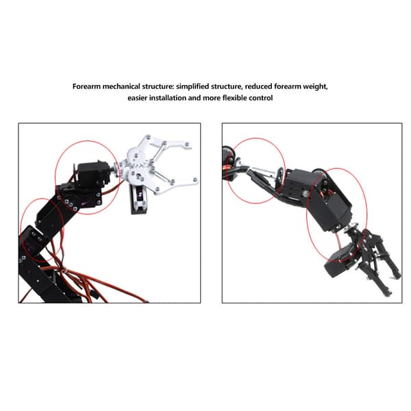6DOF Industriel Robotarm Griber Klo Sæt