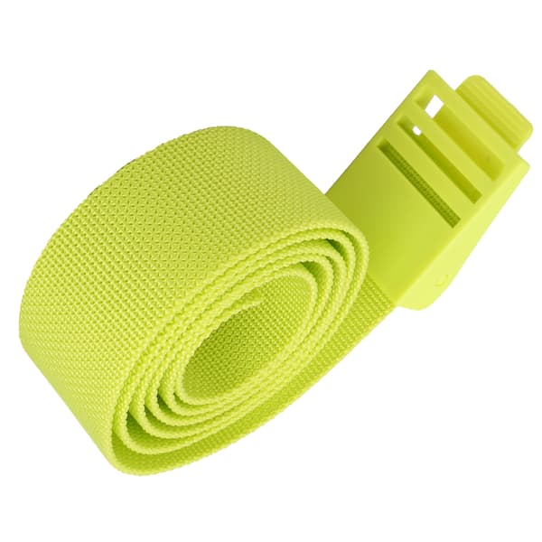 150 cm slitesterk nylon webbing midjebelte med plastspenne, tilbehør, lys gul