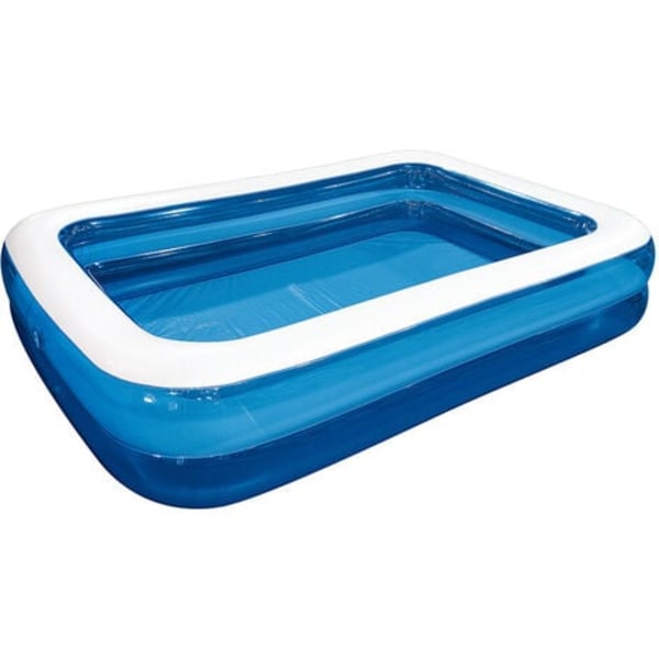 PVC swimmingpool uppblåsbar pool hemmapool förtjockad utomhus kvadrat 262*175*50cm