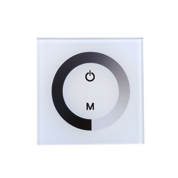 Enfärgad Touchpanel Dimmer Väggströmbrytare Kontroller LED Ljuslist DC 12V-24V Vit