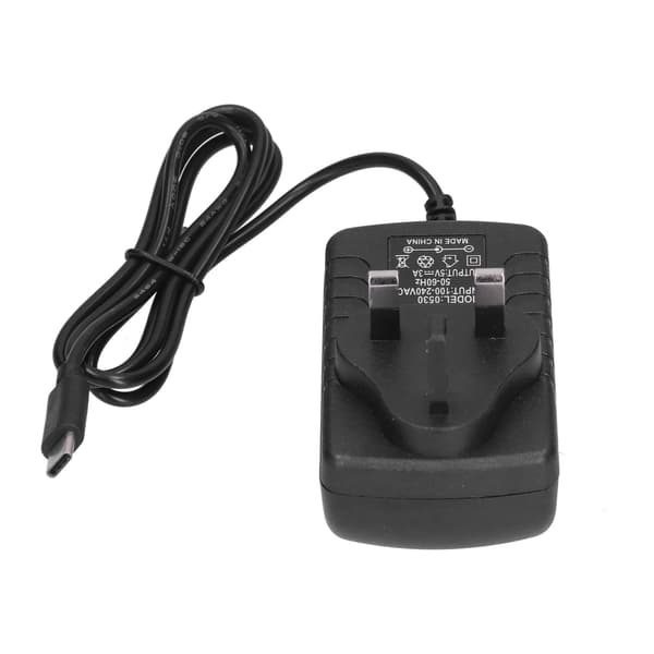 ABS strømforsyningsopladeradapter tabletudskiftning til Raspberry Pi 4 UK-stik 100-240VAC