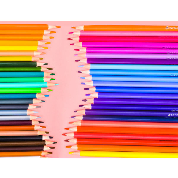 Pyyhittävät värikynät kolmion muotoiset sauvaväriset lyijykynät lapset alakoululaiset graffitimaalaus kynäpaperit (24 väriä (värilyijy)),