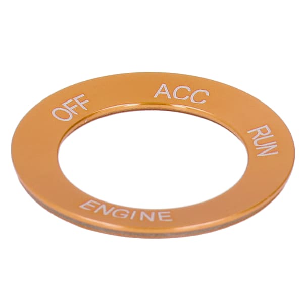 Motor Start Stop Switch Ring i Aluminiumlegering, Rustfri Udskiftning til Dodge Challenger 2010 2021 Orange