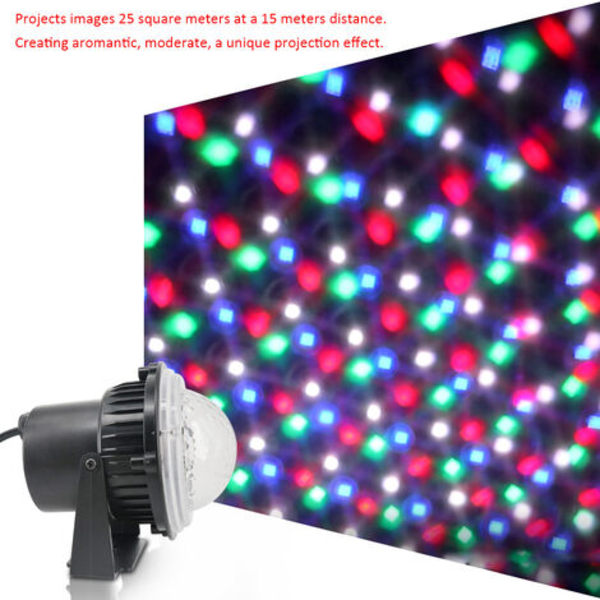 Minisnöljus LED Scenljus Julsnöprojektionsljus Europeisk standard, färg - färg