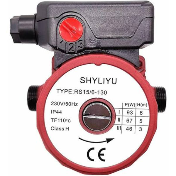 Cirkulationspump Varmvattenpump Hushållscirkulator med variabel hastighet 46/67/93W Sanitär centralvärmesystem Automatisk