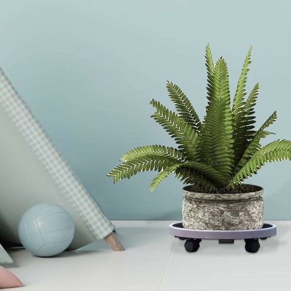 Grå 300 Plantevogn Rullende Plantestand Pottestand med hjul, Rullende Plantevogn og Plantevogn i plast,